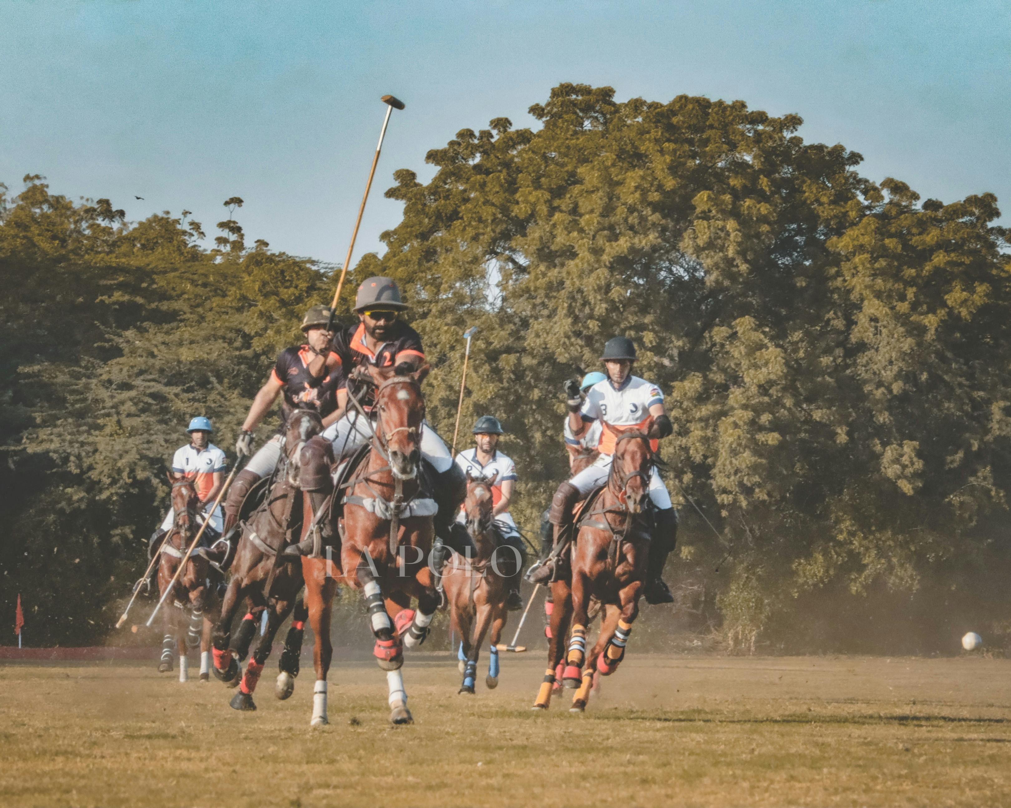 Jodhpur Polo Factory and KJS Achievers in action on day 2 of the tournament